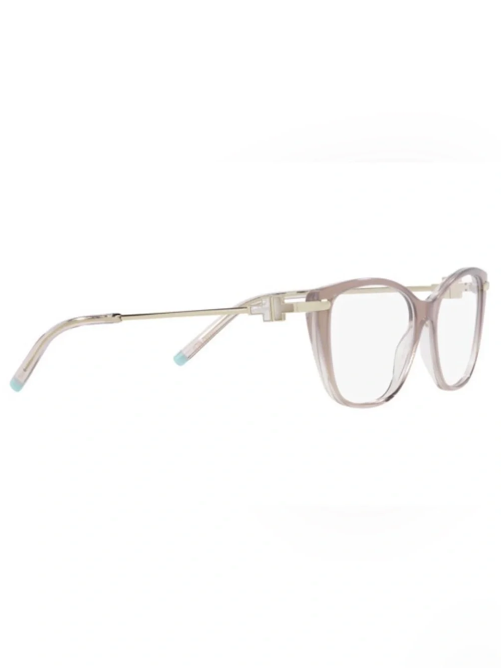 Tiffany & Co TF 2216 -8335 Satin  Champagne Eyeglass 🤓 Woman gold temples Italy